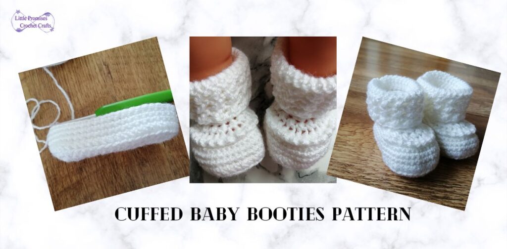 Cuffed Baby Booties Pattern
