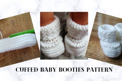 Cuffed Baby Booties Pattern