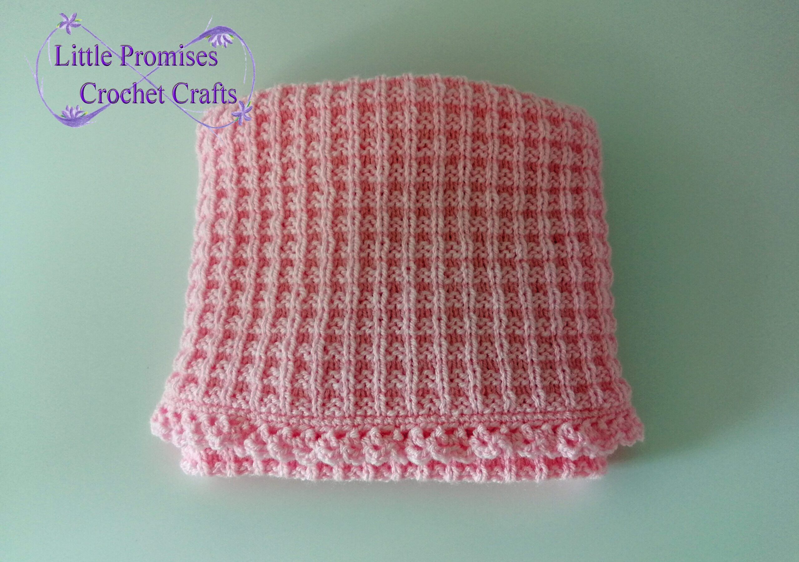 Waffle Stitch Baby Blanket