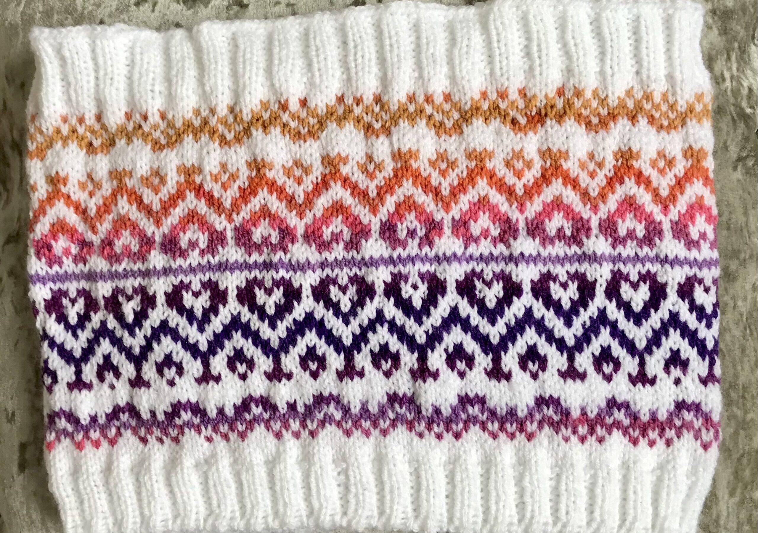 Hearts At Sunset Cowl Hearts At Sunset Cowl